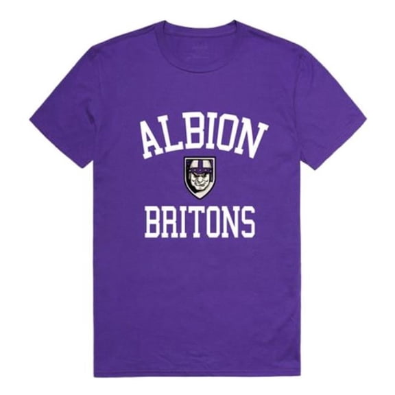 W Republic 539-497-PUR-01 Albion College Britons Arch T-Shirt, Purple - Small