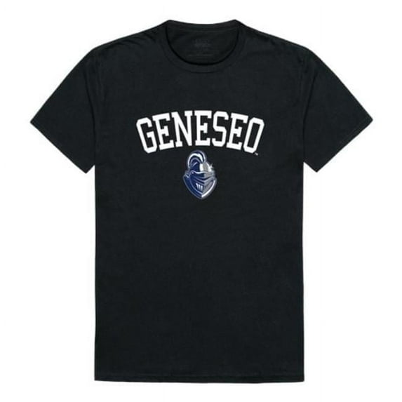 W Republic 539-520-BLK-02 State University of New York at Geneseo Knights Arch T-Shirt, Black - Medium