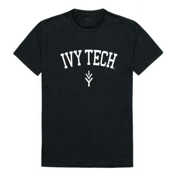 W Republic 539-526-BLK-04 Ivy Tech Community College Arch T-Shirt, Black - Extra Large