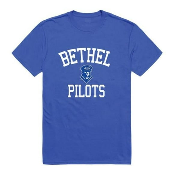 W Republic 539-617-RYL-02 Bethel University Pilots Arch T-Shirt, Royal - Medium