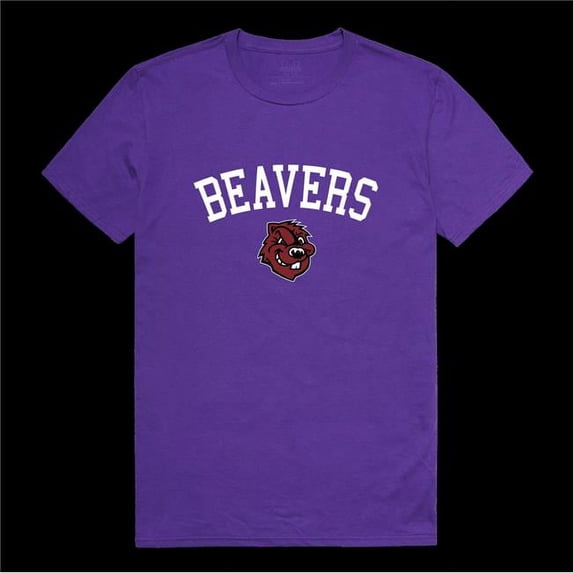 W Republic 539-633-PUR-02 City College of New York Beavers Arch T-Shirt, Purple - Medium