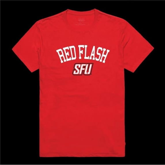 W Republic 539-669-RED-02 Saint Francis University Red Flash Arch T-Shirt, Red - Medium