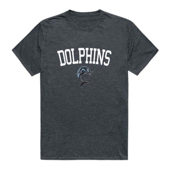 W Republic 539-676-HCH-02 College of Staten Island Dolphins Arch T-Shirt, Heather Charcoal - Medium