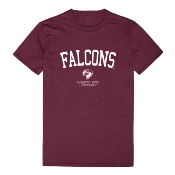 W Republic 539-686-MAR-05 Fairmont State University Falcons Arch T-Shirt, Maroon - 2XL
