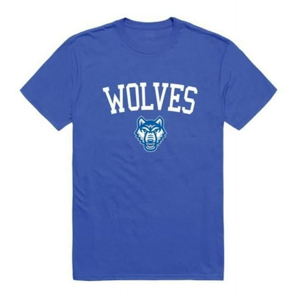 W Republic 539-713-RYL-04 University of West Georgia Wolves Wolves Arch T-Shirt, Royal - Extra Large