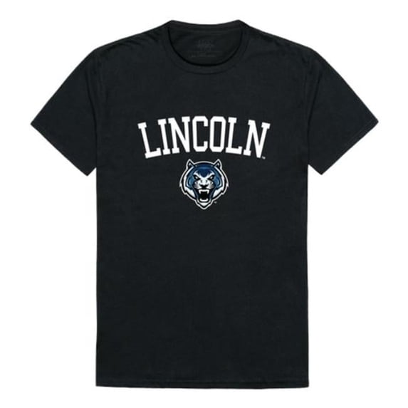 W Republic 539-720-BLK-03 Lincoln University Blue Tigers Arch T-Shirt, Black - Large