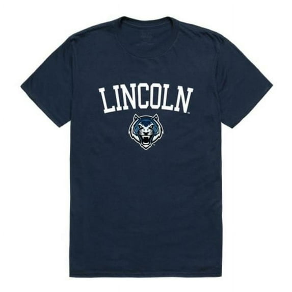 W Republic 539-720-NVY-01 Lincoln University Blue Tigers Arch T-Shirt, Navy - Small