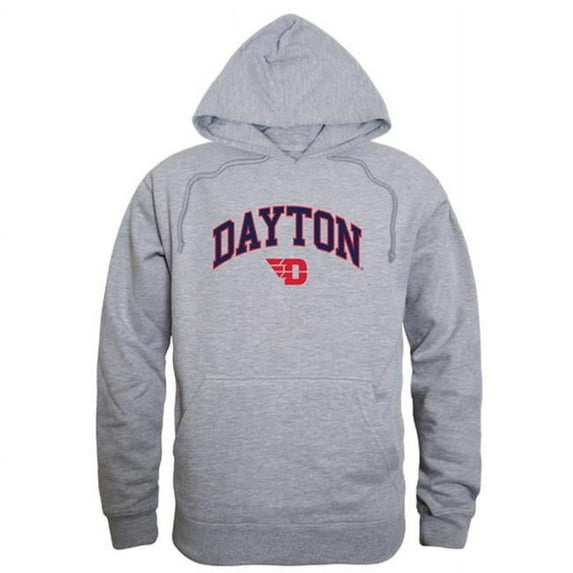 W Republic 540-119-HGY-02 University of Dayton Men Campus Hoodie, Heather Grey - Medium