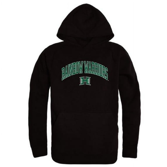W Republic 540-122-BLK-04 University of Hawaii Campus Hoodie, Black & White - Extra Large