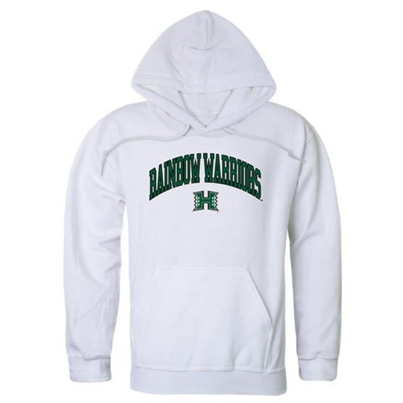 W Republic 540-122-WHT-02 University of Hawaii Men Campus Hoodie, White - Medium