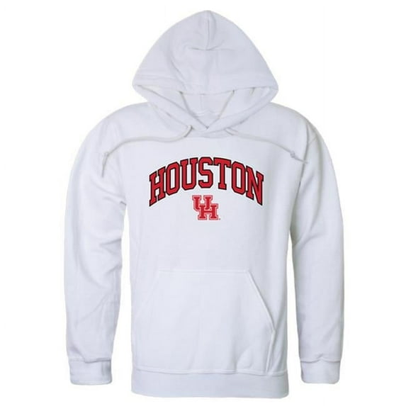 W Republic 540-123-WHT-02 University of Houston Men Campus Hoodie, White - Medium