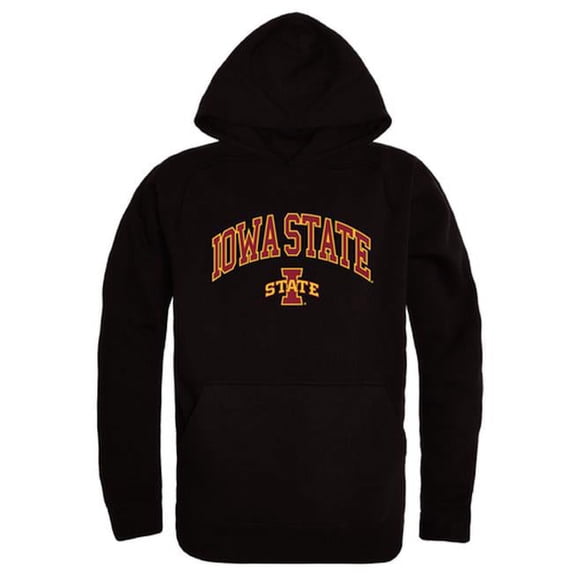 W Republic 540-125-BLK-01 Iowa State University Campus Hoodie, Black & White - Small
