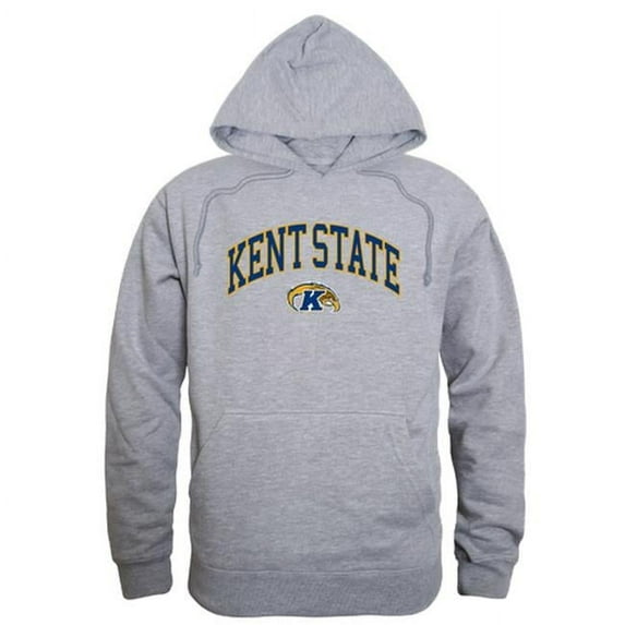 W Republic 540-128-HGY-05 Kent State University Men Campus Hoodie, Heather Grey - 2XL