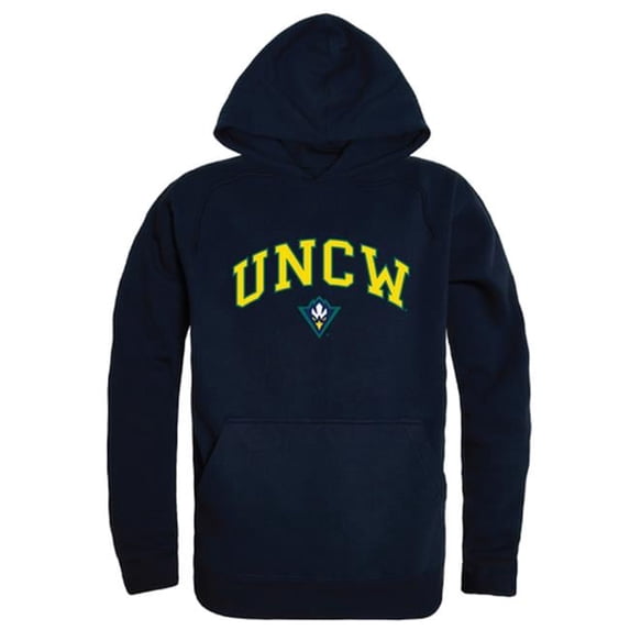 W Republic 540-139-NVY-05 University of North Carolina Wilmington Men Campus Hoodie, Navy - 2XL