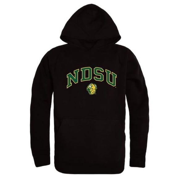 W Republic 540-140-BLK-02 North Dakota State University Campus Hoodie, Black & White - Medium