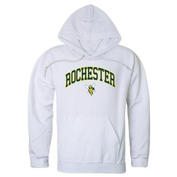W Republic 540-146-WHT-02 University of Rochester Men Campus Hoodie, White - Medium