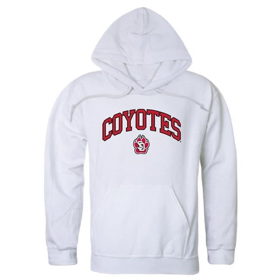 W Republic 540-148-WHT-05 University of South Dakota Men Campus Hoodie, White - 2XL