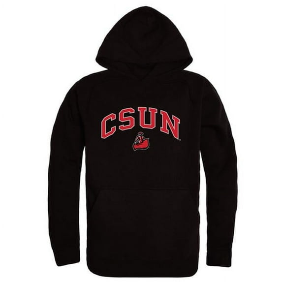 W Republic 540-166-BLK-01 California State University, Northridge Campus Hoodie, Black & White - Small