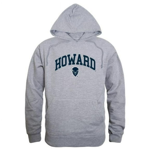 W Republic 540-171-HGY-04 Howard University Campus Hoodie, Heather Grey - Extra Large