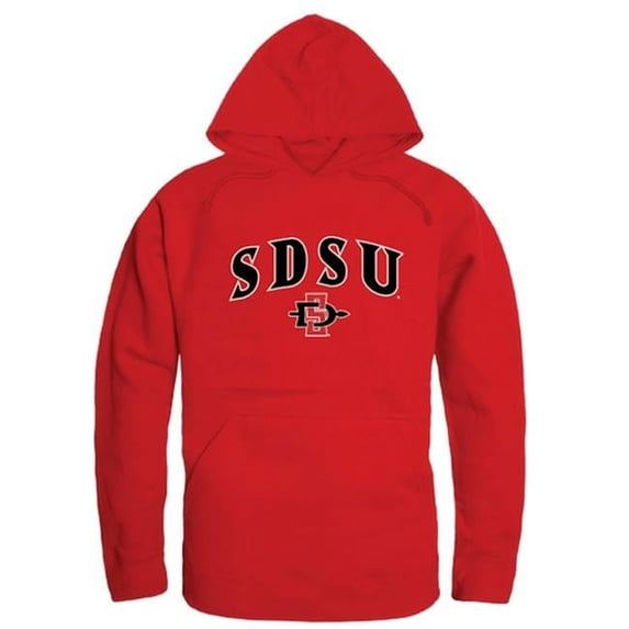 W Republic 540-177-RED-04 SDSU Campus Hoodie, Red - Extra Large