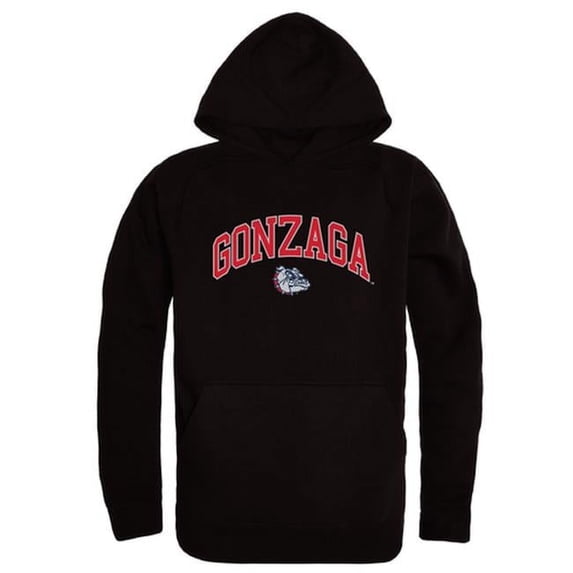 W Republic 540-187-BLK-03 Gonzaga University Men Campus Hoodie, Black & White - Large