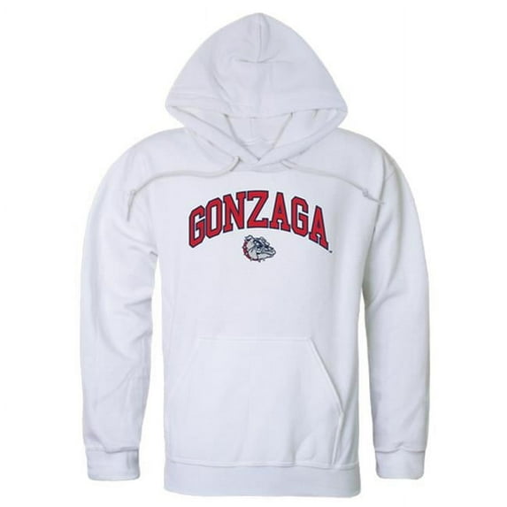 W Republic 540-187-WHT-02 Gonzaga University Campus Hoodie, White - Medium