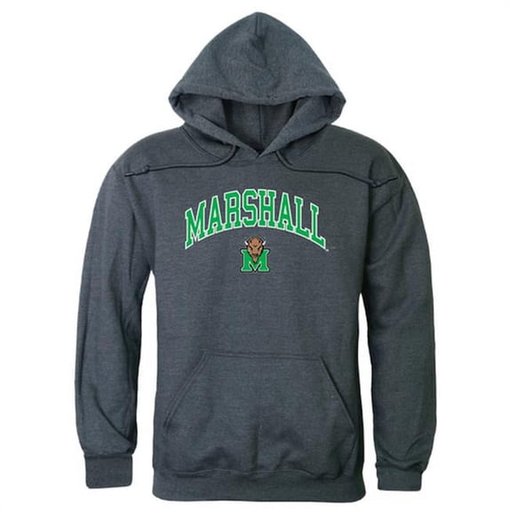W Republic 540-190-HCH-04 Marshall University Men Campus Hoodie, Heather Charcoal - Extra Large
