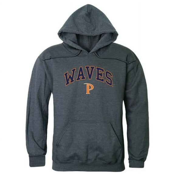 W Republic 540-196-HCH-05 Pepperdine University Men Campus Hoodie, Heather Charcoal - 2XL