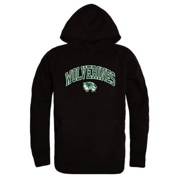 W Republic 540-210-BLK-04 University of Texas Rio Grande Valley Men Campus Hoodie, Black & White - Extra Large