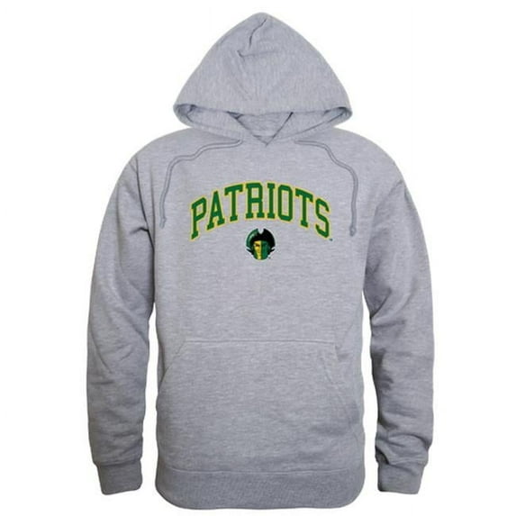 W Republic 540-221-HGY-02 George Mason University Men Campus Hoodie, Heather Grey - Medium