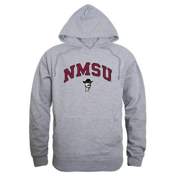 W Republic 540-225-HGY-04 New Mexico State University Men Campus Hoodie, Heather Grey - Extra Large