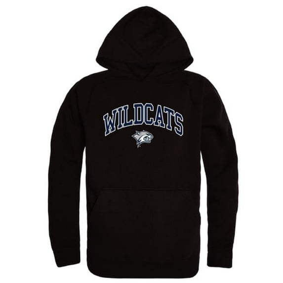 W Republic 540-243-BLK-03 University of New Hampshire Men Campus Hoodie, Black & White - Large