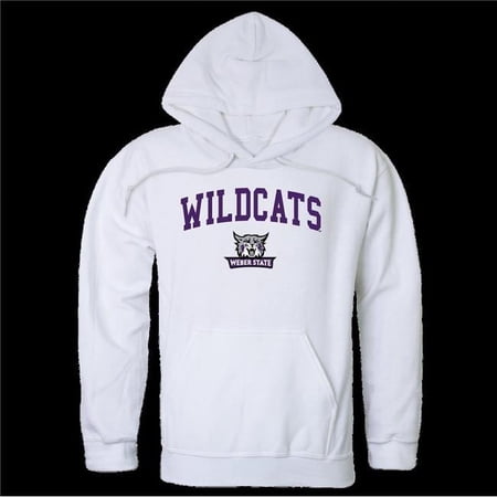 W Republic 540-251-WT2-03 NCAA Weber State Wildcats Campus Hoodie, White 2 - Large