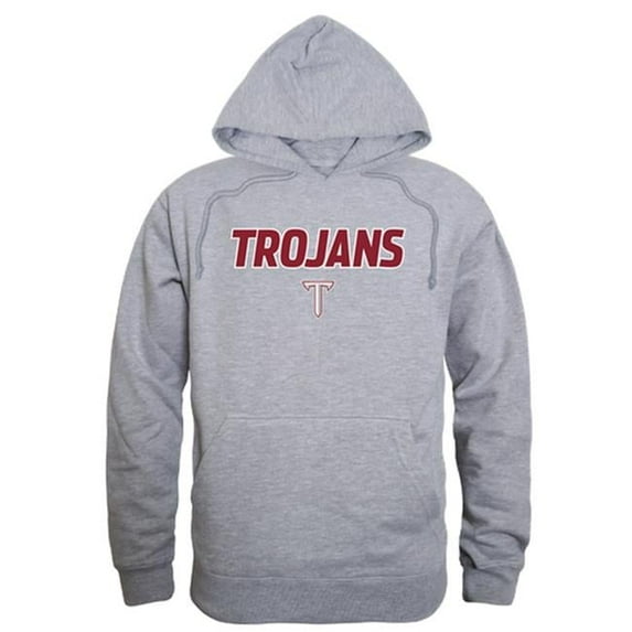 W Republic 540-254-HGY-04 Troy University Campus Hoodie, Heather Grey - Extra Large