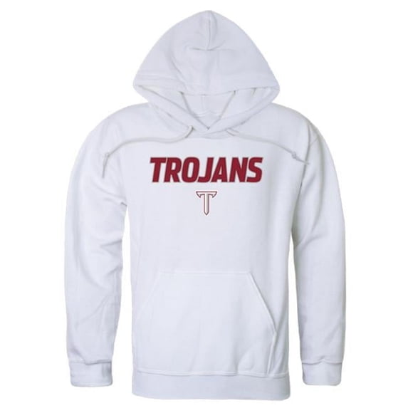 W Republic 540-254-WHT-01 Troy University Campus Hoodie, White - Small
