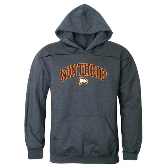W Republic 540-255-HCH-04 Winthrop University Campus Hoodie, Heather Charcoal 2 - Extra Large