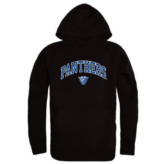 W Republic 540-256-BLK-02 Georgia State University Campus Hoodie, Black & White - Medium