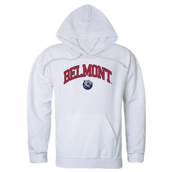 W Republic 540-265-WHT-05 Belmont University Campus Hoodie, White - 2XL