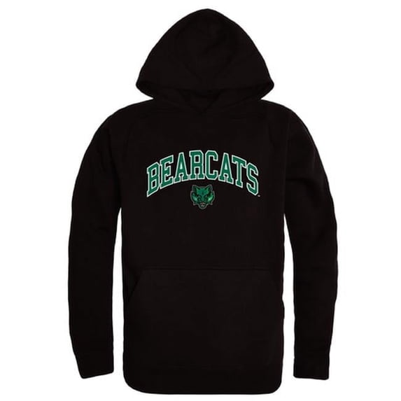 W Republic 540-267-BLK-03 Binghamton University Campus Hoodie, Black & White - Large