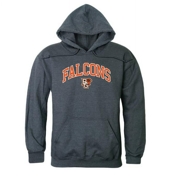 W Republic 540-269-HCH-03 Bowling Green State University Campus Hoodie, Heather Charcoal - Large