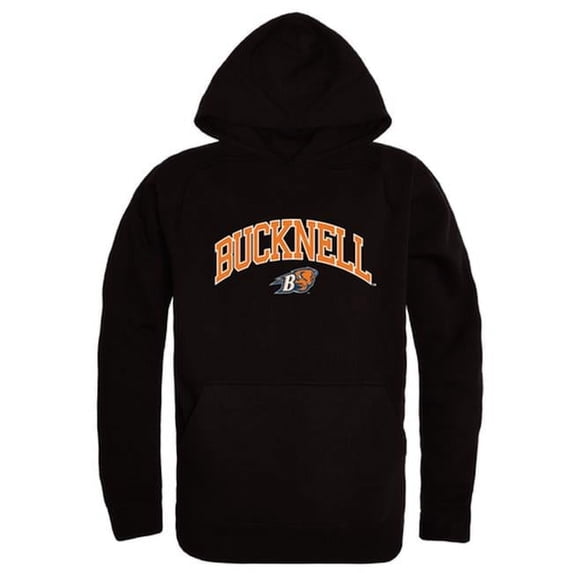 W Republic 540-273-BLK-05 Bucknell University Campus Hoodie, Black & White - 2XL
