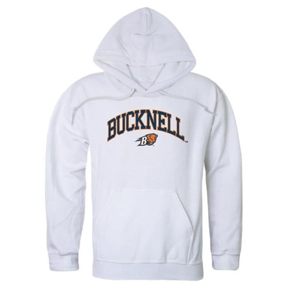 W Republic 540-273-WHT-05 Bucknell University Men Campus Hoodie, White - 2XL
