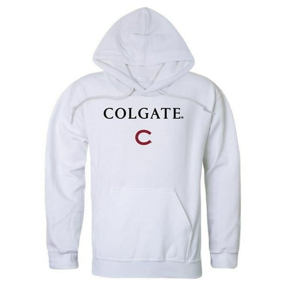 W Republic 540-283-WT2-01 Colgate University Campus Hoodie, White - Small