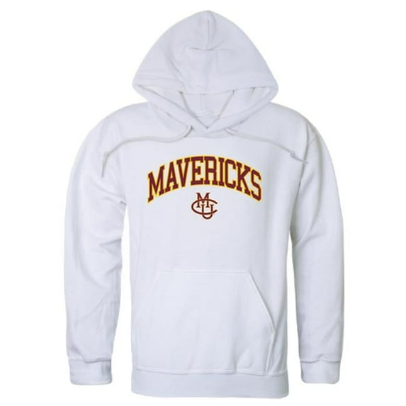 W Republic 540-284-WHT-02 Colorado Mesa University Men Campus Hoodie, White - Medium