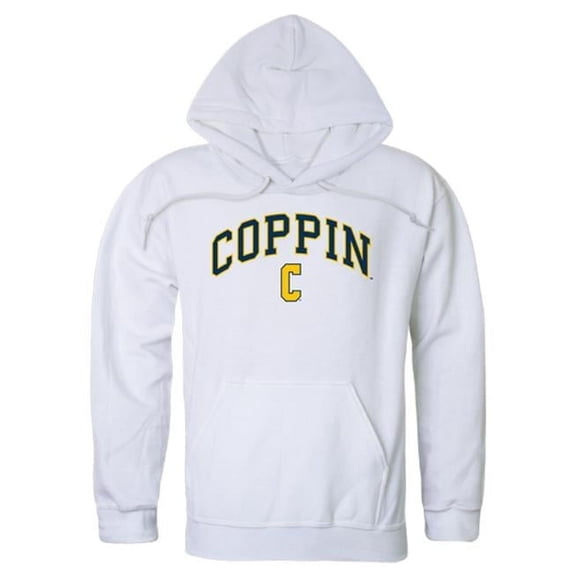 W Republic 540-286-WHT-05 Coppin State University Men Campus Hoodie, White - 2XL