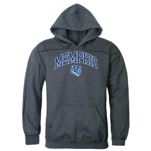W Republic 540-339-HC2-05 University of Memphis Tigers Campus Hoodie, Heather Charcoal - 2XL