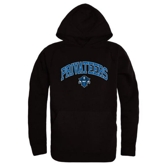 W Republic 540-349-BLK-03 University of New Orleans Men Campus Hoodie, Black & White - Large