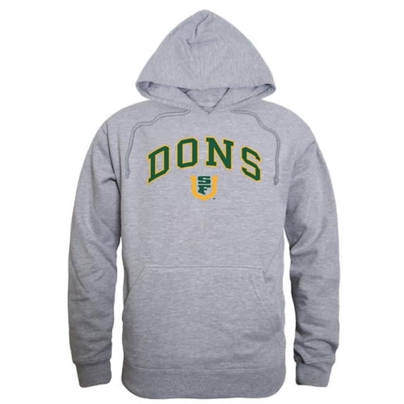 W Republic 540-377-HGY-05 University of San Francisco Campus Hoodie, Heather Grey - 2XL