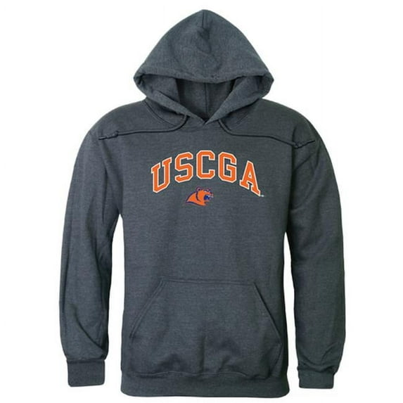 W Republic 540-394-HCH-01 United States Coast Guard Academy Campus Hoodie, Heather Charcoal - Small