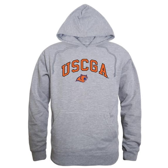 W Republic 540-394-HGY-02 United States Coast Guard Academy Campus Hoodie, Heather Grey - Medium